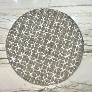 Pottery Barn Round Beaded Placemat